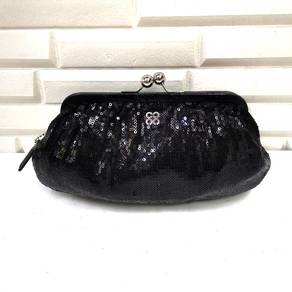 Authentic Coach Black Sequin Evening Clutch