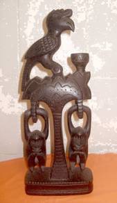 Borneo Tribal Carving -11.5 inches Tall  (1960s)