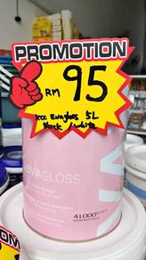 KCC EVAGLOSS Wood Metal WHITE BLACK 5L Kayu Besi
