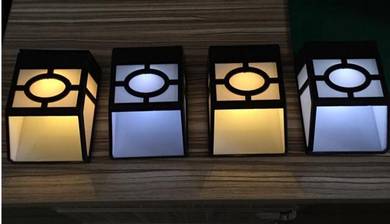 [12.12] Lampu Solar Lamp Wall Light Fence Garden