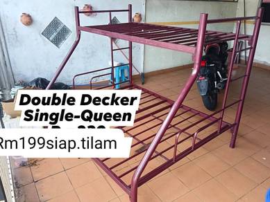 katil double decker bawah quen ada tilam