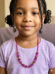 Wholesale Kids Beads Choker – Pink Mix Gold 💖✨