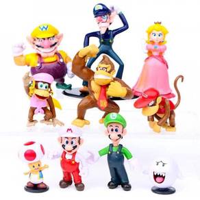 Super Mario Bros Luigi Peach Figures Donkey Kong