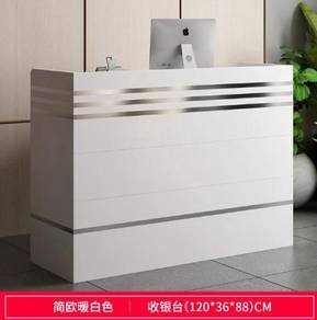 GRey cashier table reception receptionist meja 3