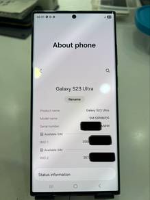 Samsung S23 Ultra 12GB Ram 256GB Rom