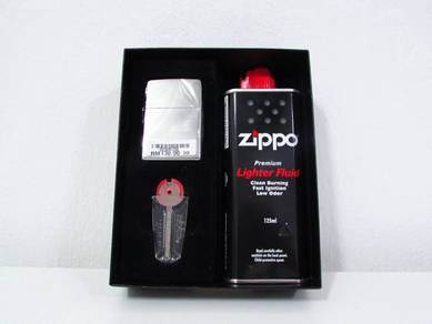 Genuine Original Zippo Lighter Plain Gift Set