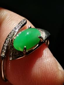 Ice Green Natural Burma Jadeite Jade