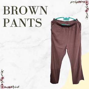Brown Woman Pants