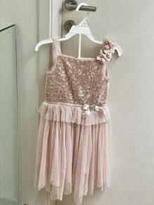 Soft pink Tulle and sequin party dress