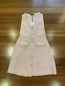 Pomélo Tweed Dress Pink 