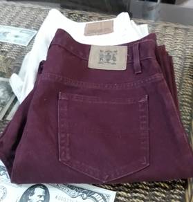 Combo @ 2 Jeans - Maroon & White