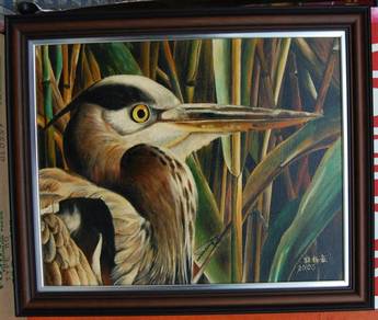 Oil Painting of Bird