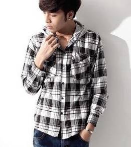 0599 Stylish Hoodie Men Casual Long-Sleeved Shirt
