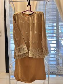 Baju kurung Moden XL Nude