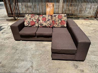 7ft Deep Sofa L Fabric 3 Seater Highback