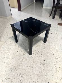 Modern Black Marble-Style Table