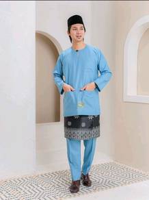 Baju Melayu Teluk Belanga Teal Blue 2026