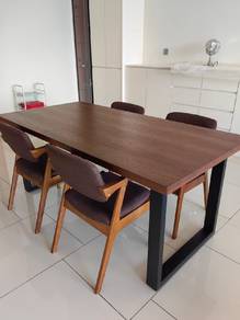 New solid wood dining table and chairs set