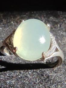 Jadeite Jed Burma Asli 100% Gred A Kaca Lut Sinar