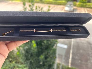 Tiffany Smile Bracelet 18k Rose Gold with Diamond