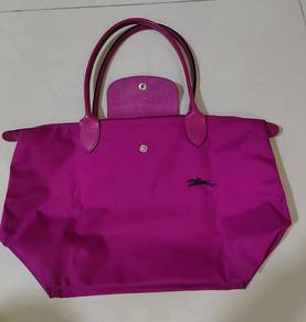 Longchamp Nylon Fuschia Tote