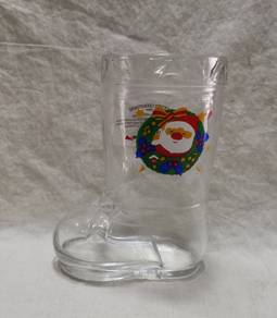 KFC Christmas Boot Glass 1989 Kentucky Fried Chick