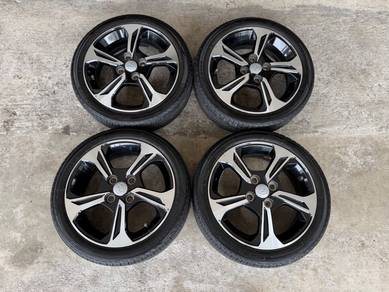 Rim original axia style 15 inch tayar 90% thn 2026