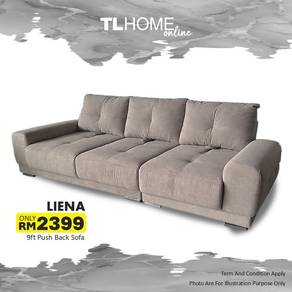 3 Seater Push Back Sofa