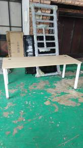 6 feet meeting table meja long furniture shelf des