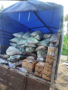 Sekam padi bakar Dan mentah 100bag hantar terus
