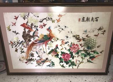 CHINESE EMBROIDERY ART WITH Frame