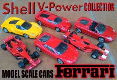 Dy Shell V-Power Ferrari 1:38 Scale Model Cars