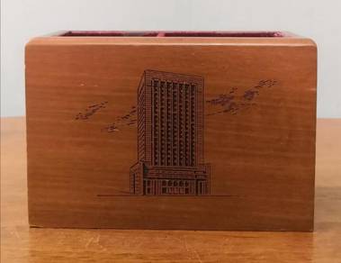Woodrex wooden stationery holder