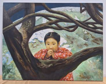 Oil Painting - Secret Gaze