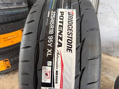 Tayar baru 225 45 18 bridgestone potenza re005 26
