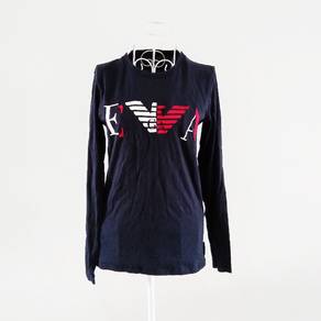 Emporio Armani Embroidered Logo Top