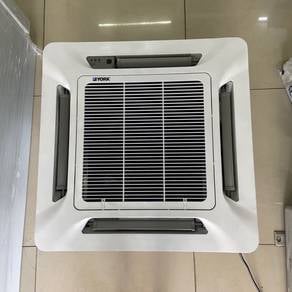 York 3hp ceiling cassatte aircond J014
