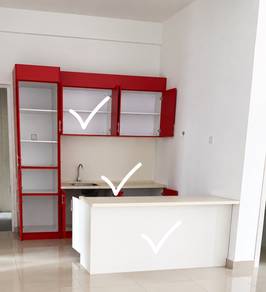 Modern dry kitchen cabinet set
