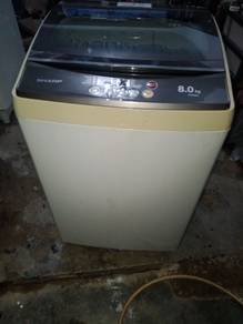 washing machine 8kg COD ada warranty 1 week 