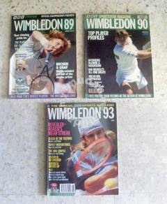Vintage Tennis Magazines - WIMBLEDON Year 89/90/93