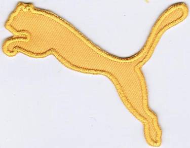 PUMA YELLOW Emblem Logo Badge Iron On Badge Patch