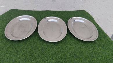 B845 Pinggan Keluli 36x24cm Stainless Steel Plate