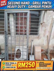 Grill Pintu Heavy Duty Besi Tebal - Kukuh & Berat 