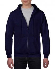 Gildan Heavy Blend Adult Zip Hooded Navy Blue 8600