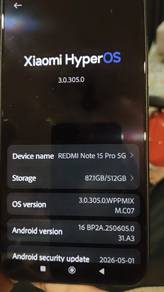 redmi note 15 pro 5G untuk dijual