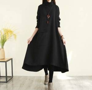 Loose Fit A-Line Long Dress