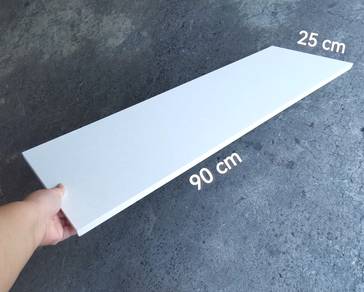 Laminated board 90cm x 25cm / papan rack