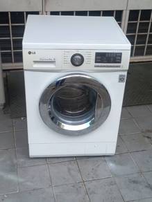 Jenama LG dd inventer front load hot washer 8kg
