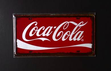 Coke Coca-Cola Metal Signage