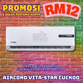 Fujiaire Cuckoo Aircond 1.5HP Bulanan Jimat